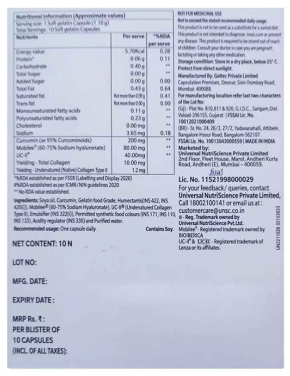 Collaflex Pro Plus Joint Health Supplement Capsule