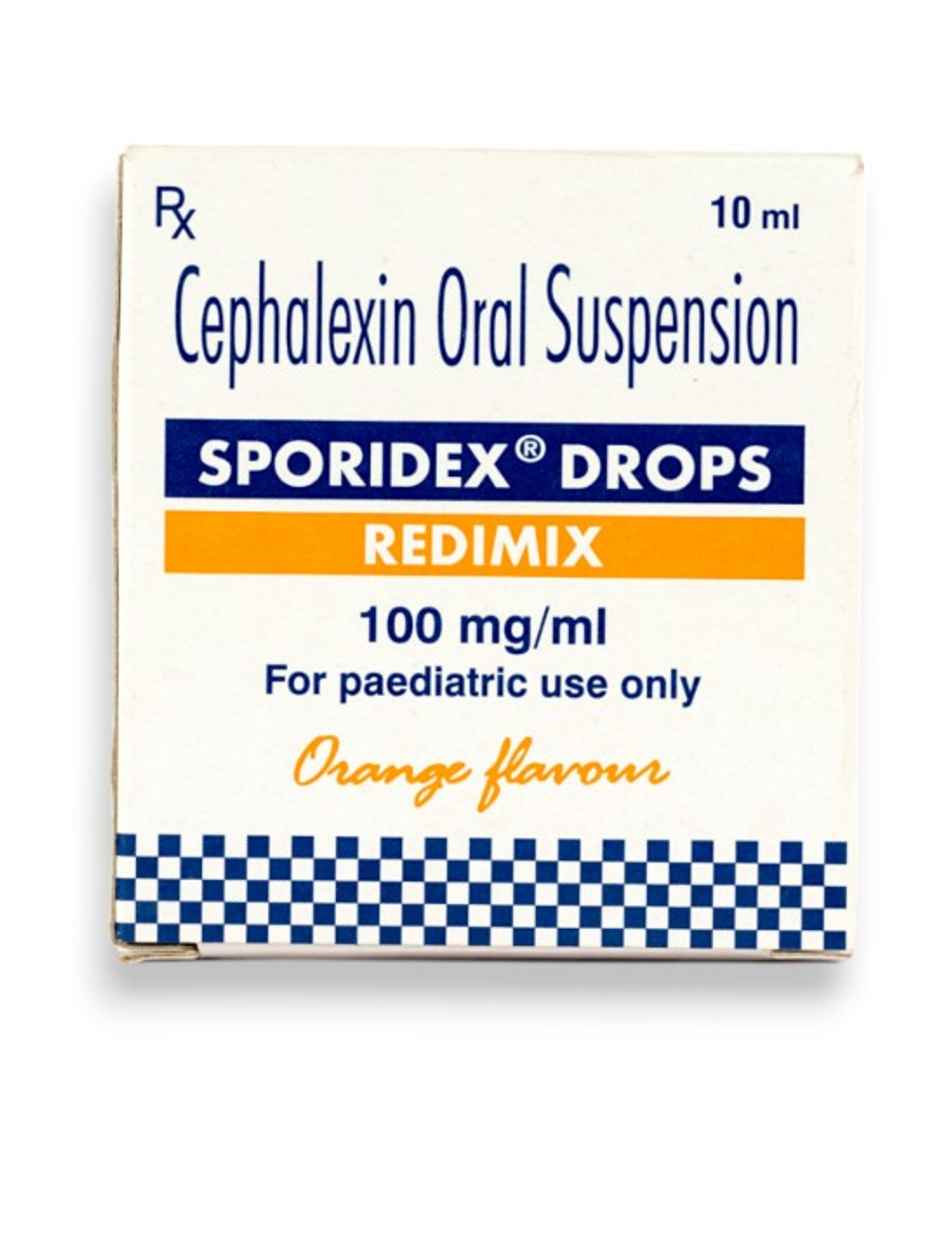 Sporidex 100mg/ml  Orange Flavour Redimix Drop