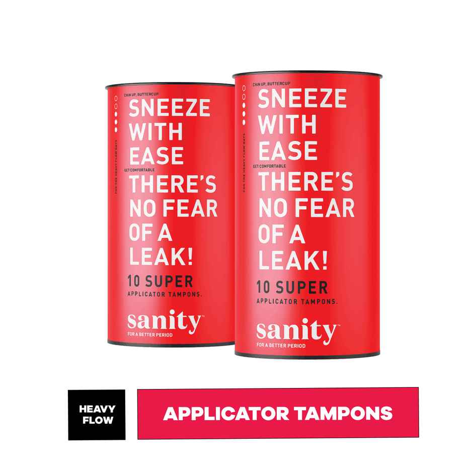 Sanity Super Applicator Tampons - Pack Of 20
