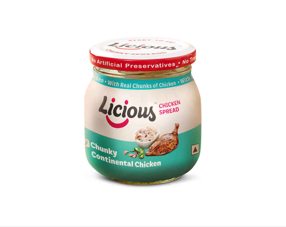 Licious Chunky Continental Chicken Spread Jar