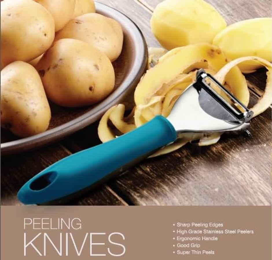 Crystal Super Veg Swivel Stainless Steel Peeler (Colour May Vary)