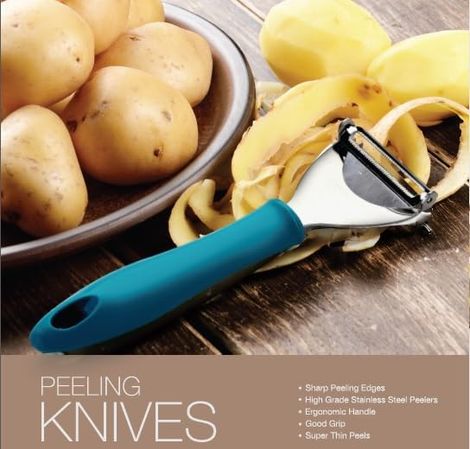 Crystal Super Veg Swivel Stainless Steel Peeler (Colour May Vary)