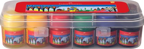 Faber-Castell Poster Colour Set Of 12 (Plastic Box)