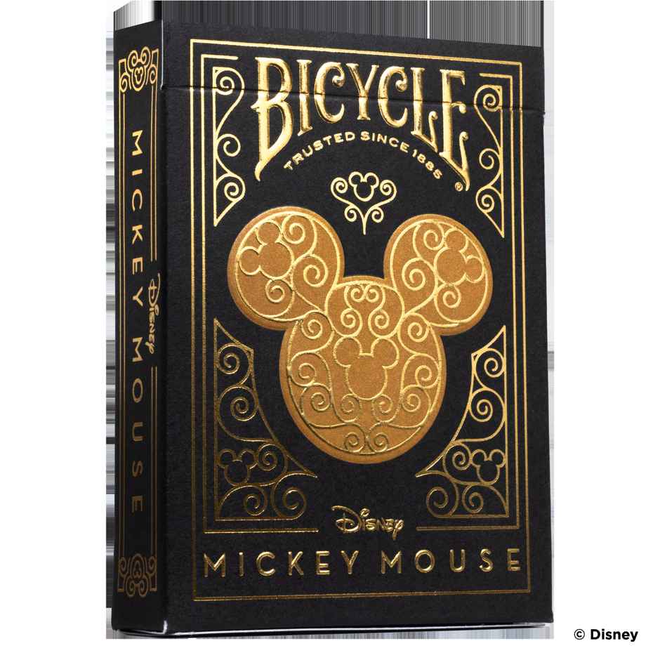 Parksons- Bicycle Disney Black and Golden Mickey Mouse - Premium Playing Card