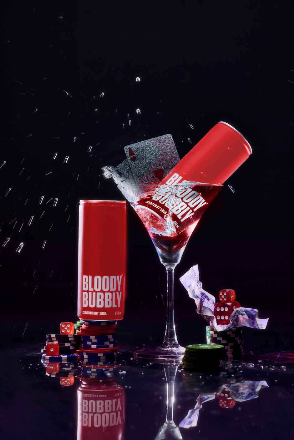 Bloody Bubbly Cranberry Soda