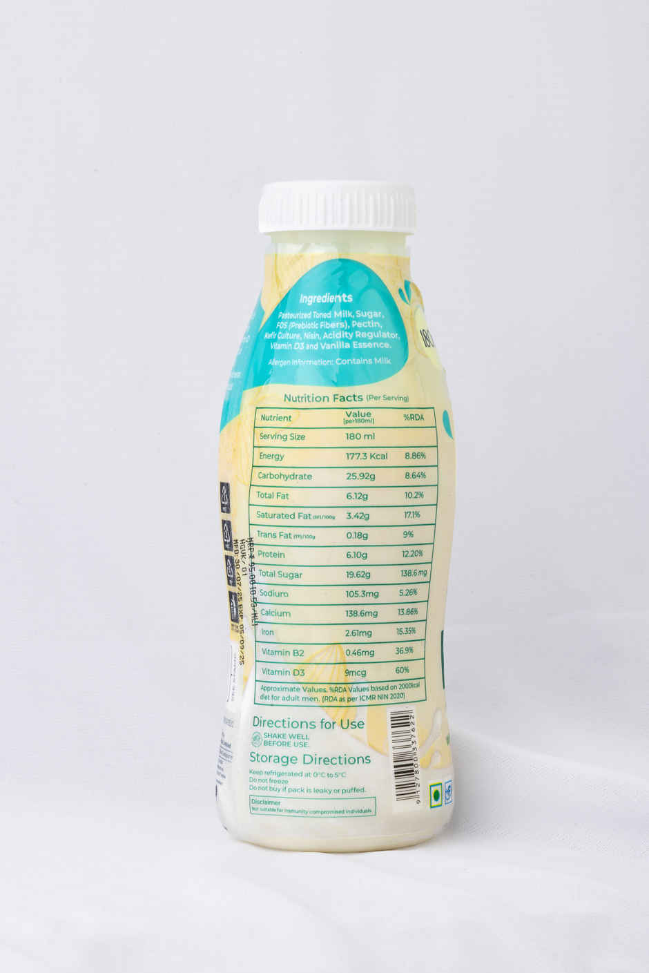 HappieGut Vanilla Kefir Milk