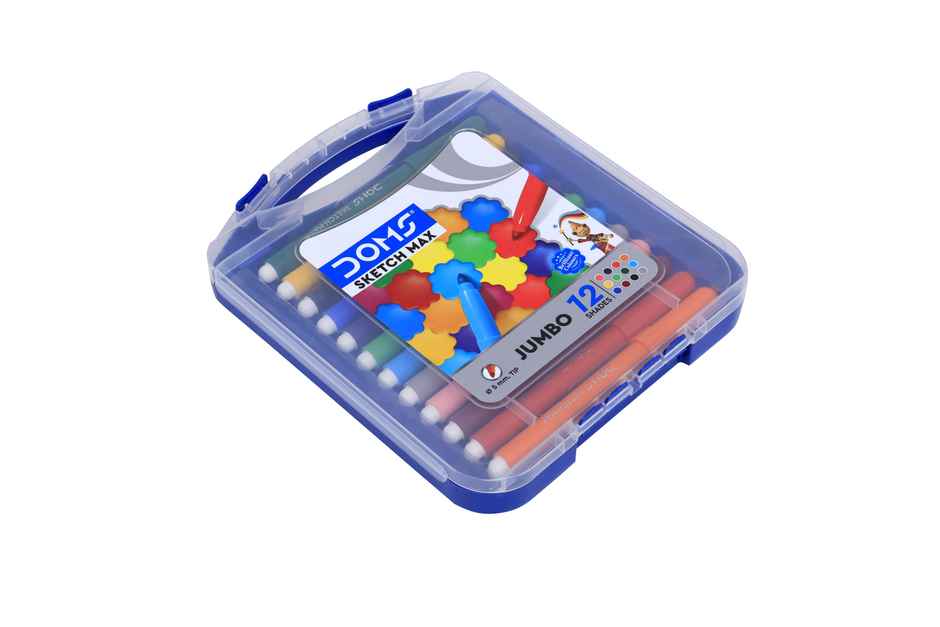 Doms Jumbo Max 12 Shades Sketch Pens