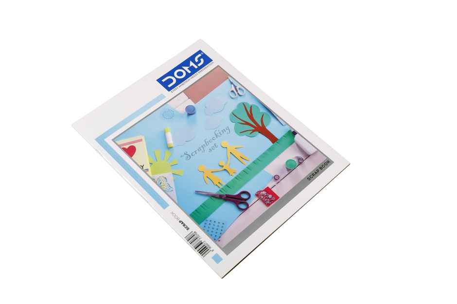 Doms unruled Scrap Book (28 x 22 cm, 120 Gsm, Assorted, 32 Pages)