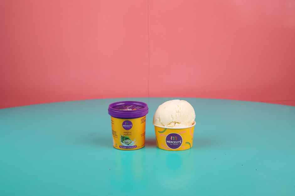 Mercelys Ice Cream Mini Tub Tender Coconut