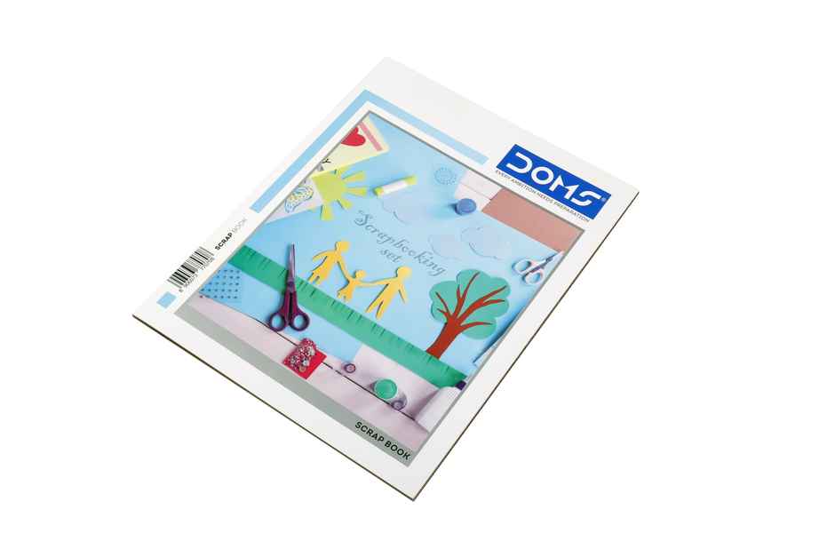 Doms unruled Scrap Book (28 x 22 cm, 120 Gsm, Assorted, 32 Pages)