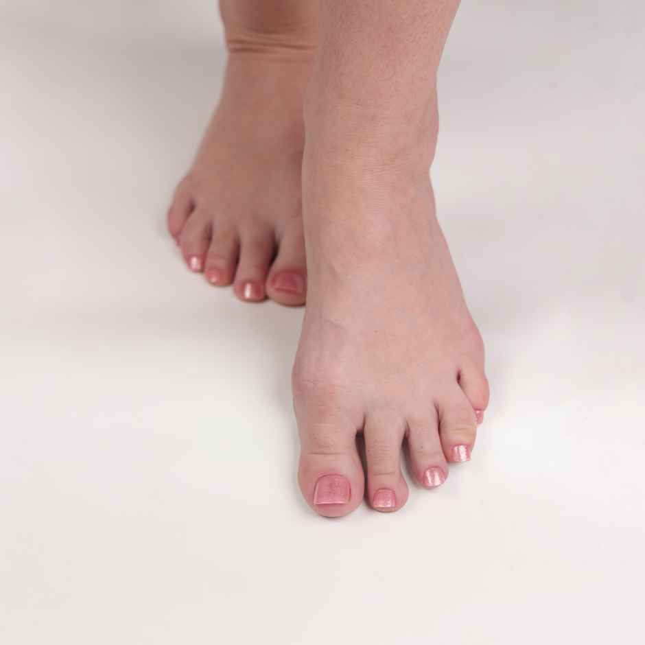 Pep Nails | Pink Shimmers | Toe Nails | Short Square Pink | Glossy Glitter Press On Nails | 24 Tips