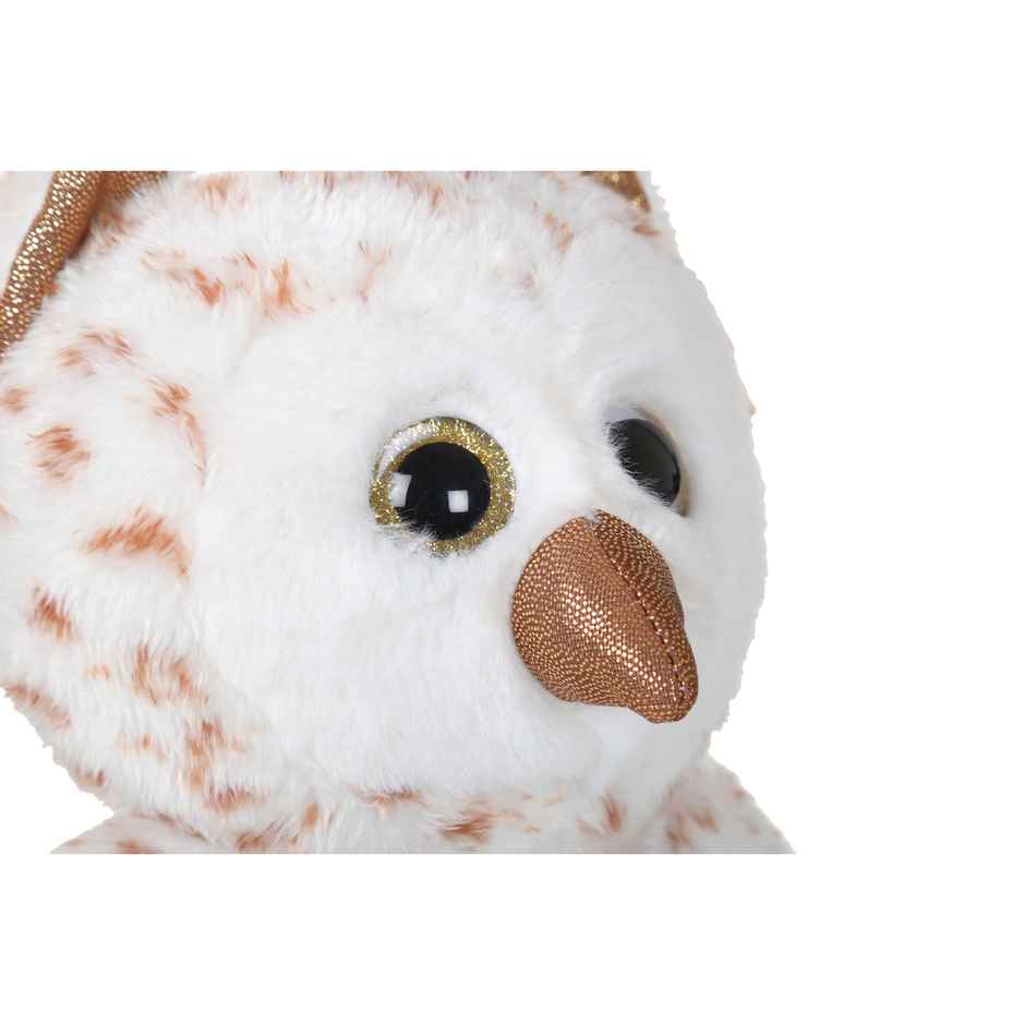 Mirada Glitter Eye White Owl Plush Toy - 28cm
