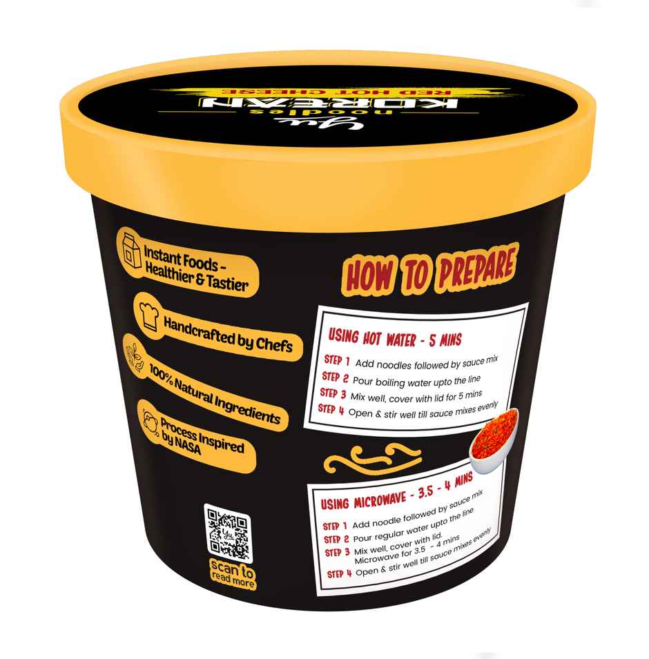 Yu Korean Red Hot Cheese Instant Cup Noodles