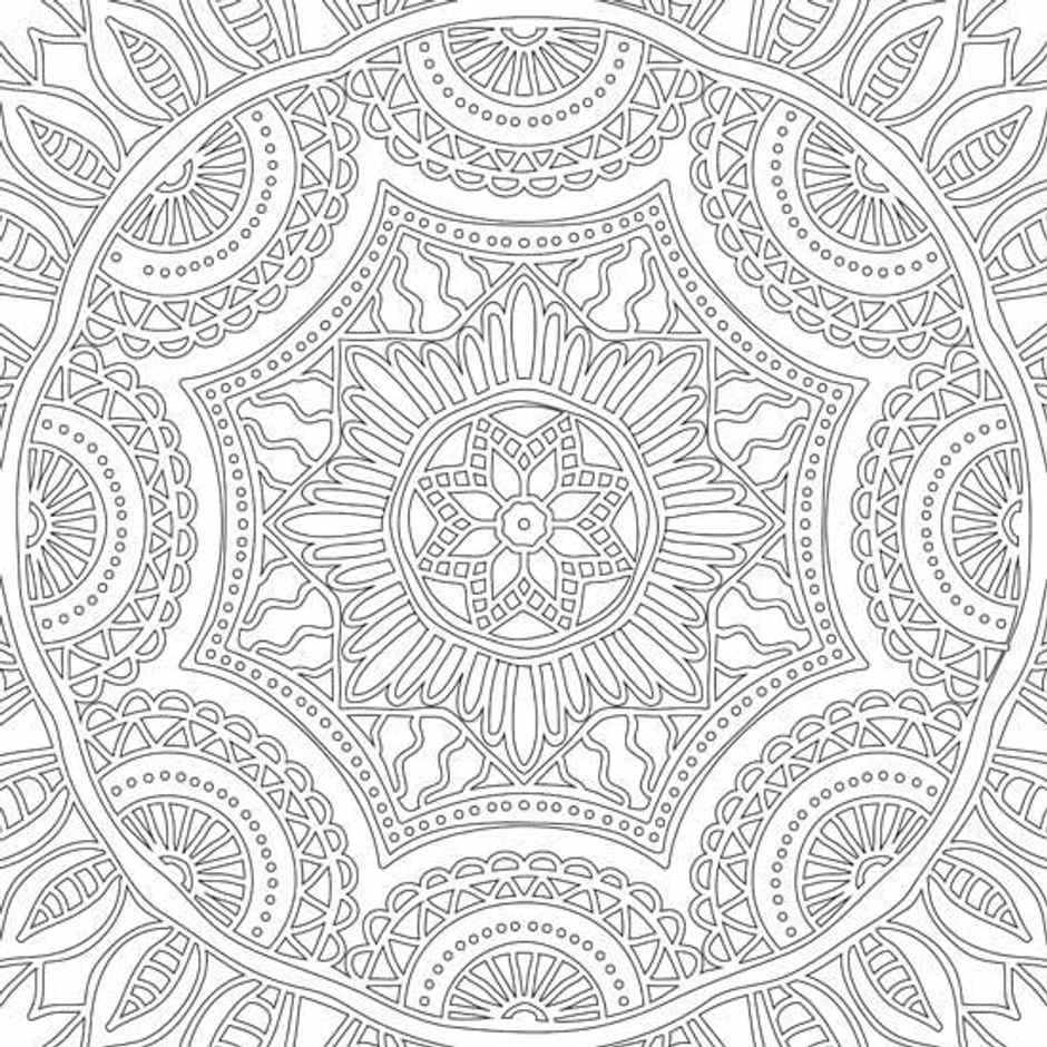 Refreshing Mandala Colouring Book for Adults-1|Mandala Art Designs|Peace, Relaxation & Creativity