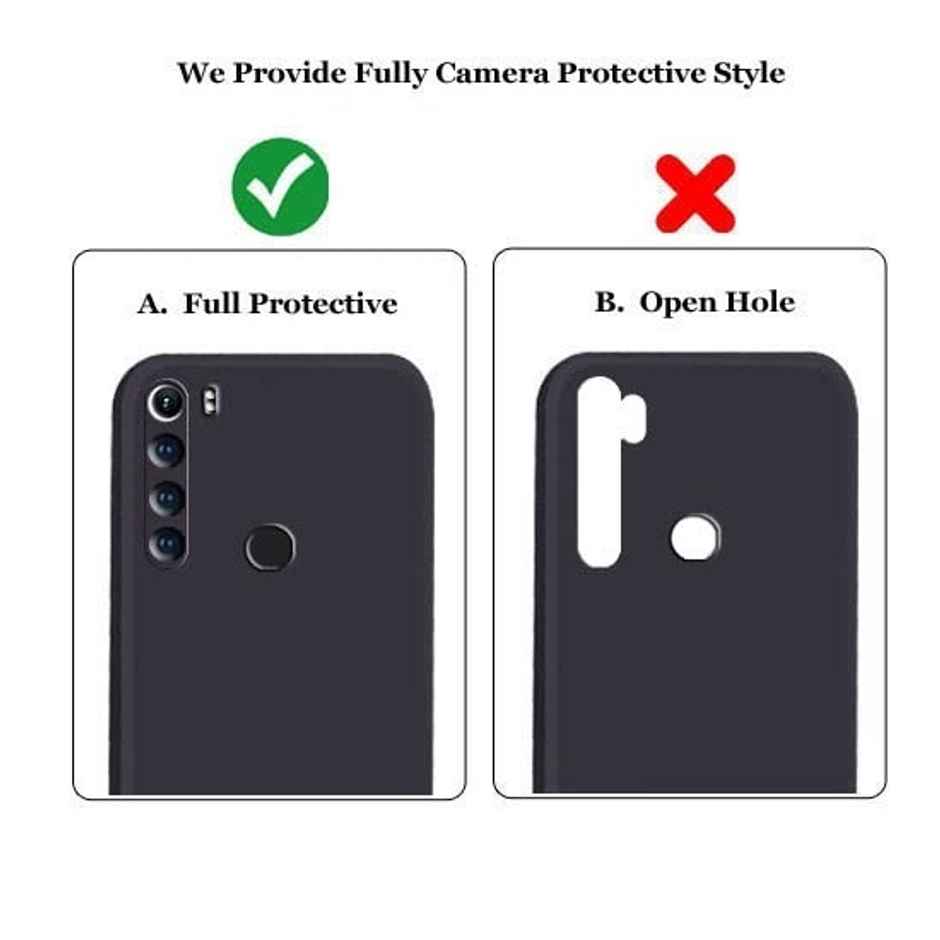 Artistque Case for Xiaomi Redmi Note 8 Back Cover - Plain Liquid Silicone