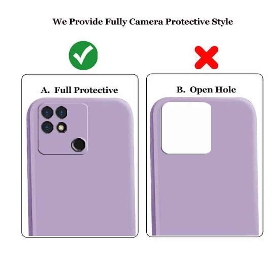 Artistque Case For Redmi 10 / Redmi 10 Power Back Cover - Plain Liquid Silicone Cover