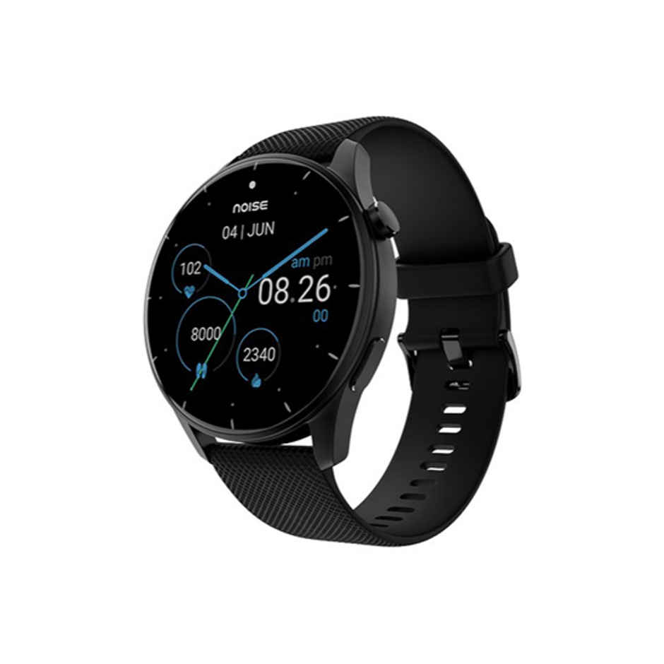 Noise Crew Smartwatch with Bluetooth Calling | 1.38" TFT Display | IP68 Water Resistance - Jet Black