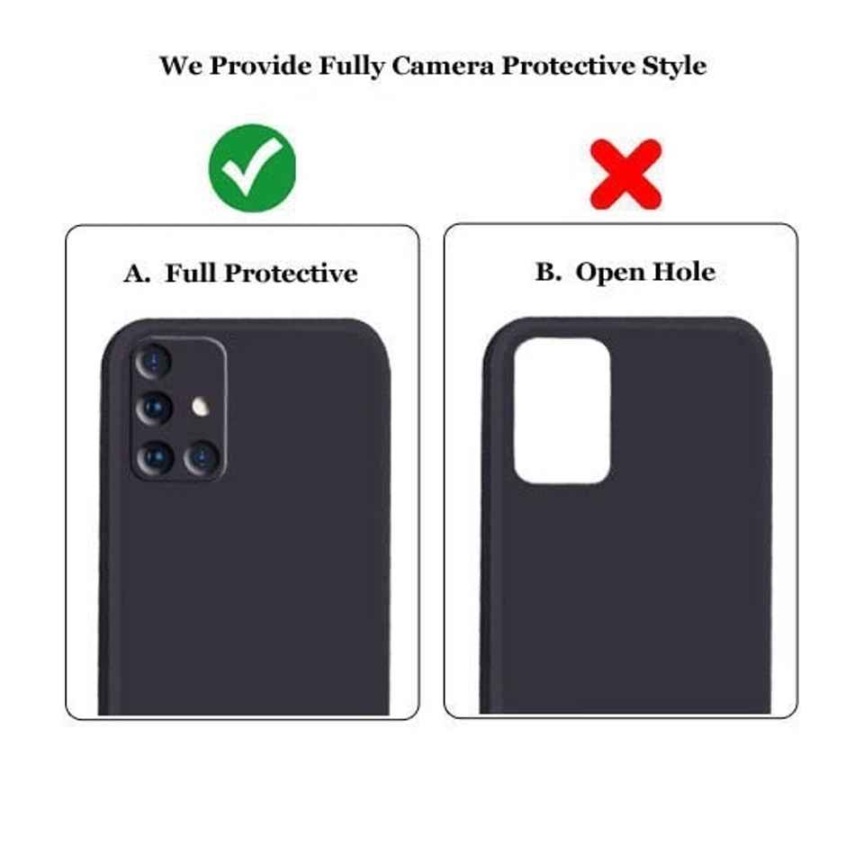 Artistque Case for Samsung Galaxy A51 Back Cover - Plain Liquid Silicone