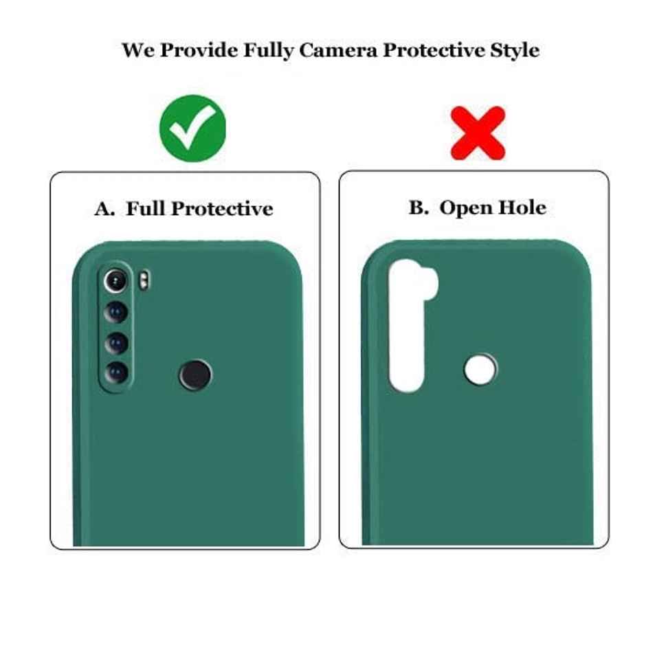 Artistque Case for Redmi Note 8 Back Cover - Plain Liquid Silicone Cover