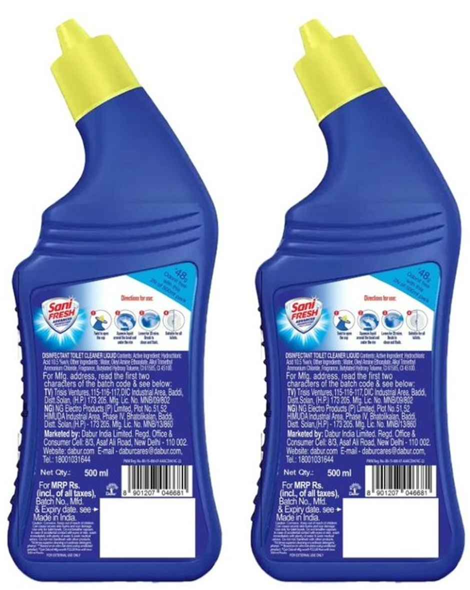 Sanifresh Advance Liquid Toilet Cleaner with Odonil Air Freshener Block