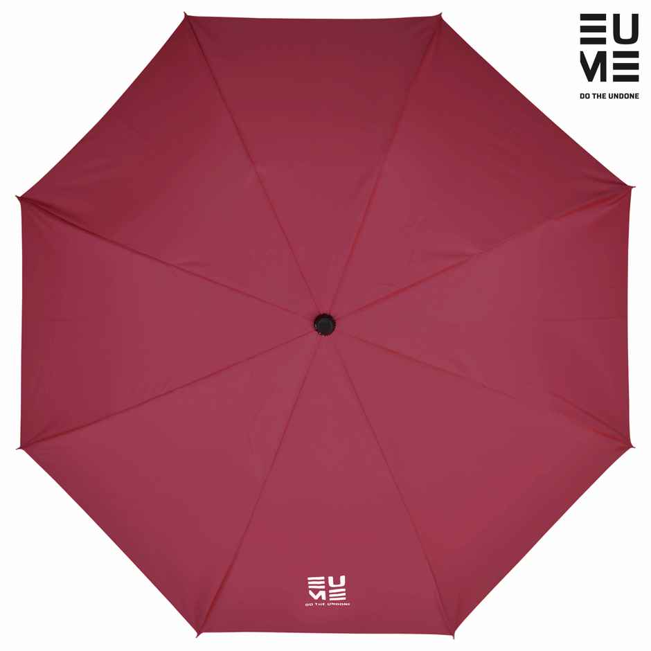 EUME Leatrix Auto-Open Lemon Umbrella | Maroon | 21 Inch | 2 Fold