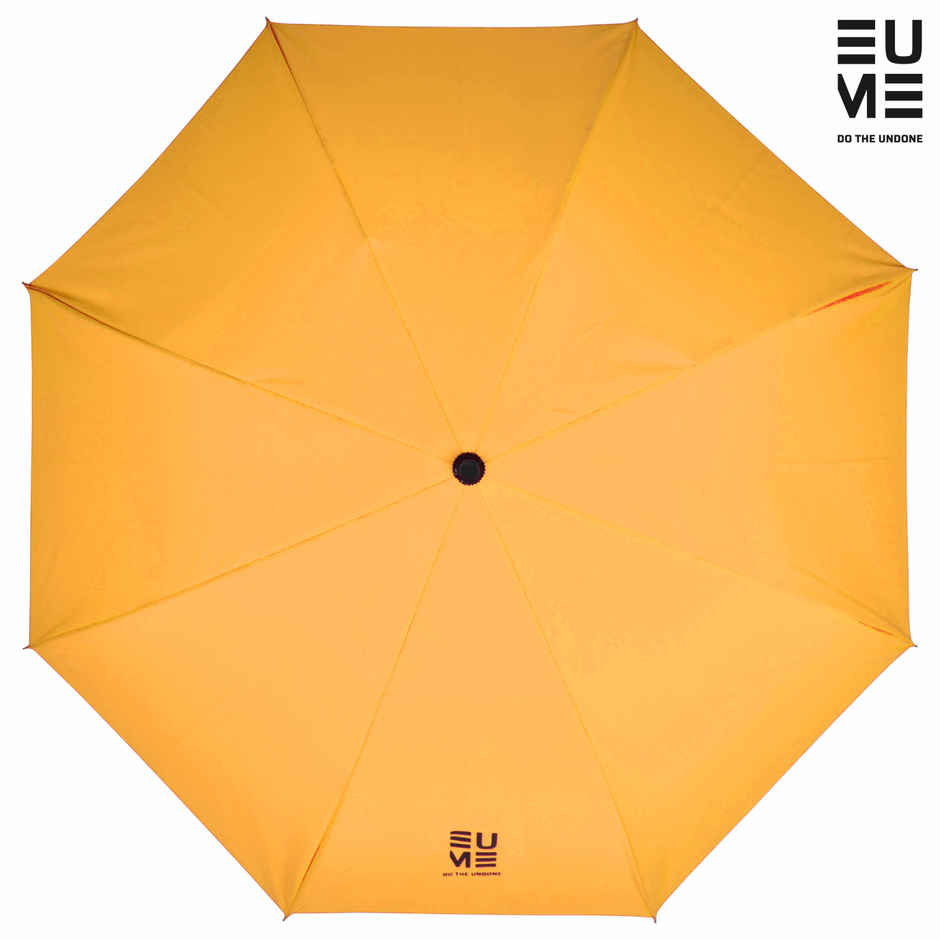 EUME Leatrix 21 Inch 2 Fold Auto-Open Lemon Umbrella | Golden Yellow