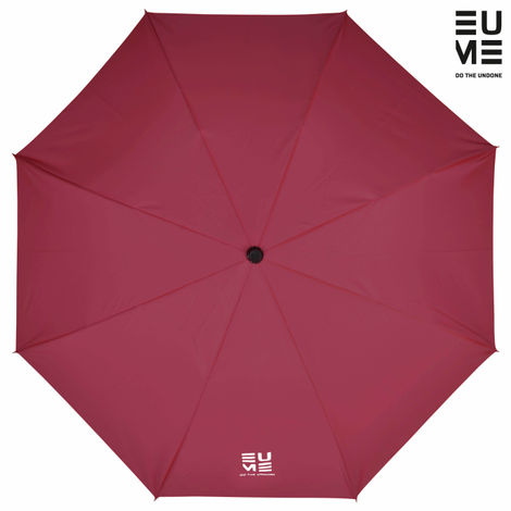 EUME Leatrix 21 Inch 2 Fold Auto-Open Lemon Umbrella | Maroon