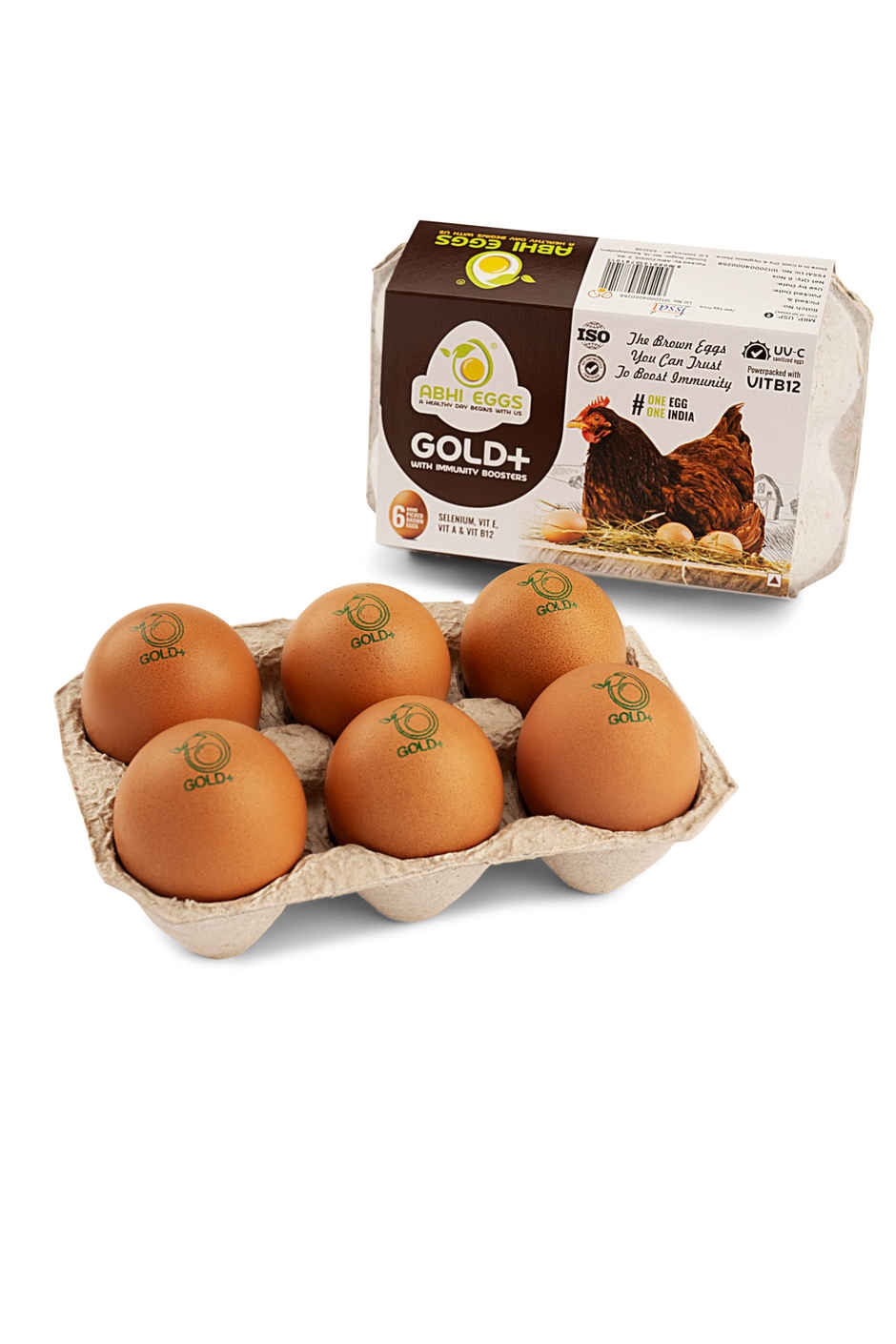 Abhi Eggs Gold + Brown Eggs with Immunity Boosters