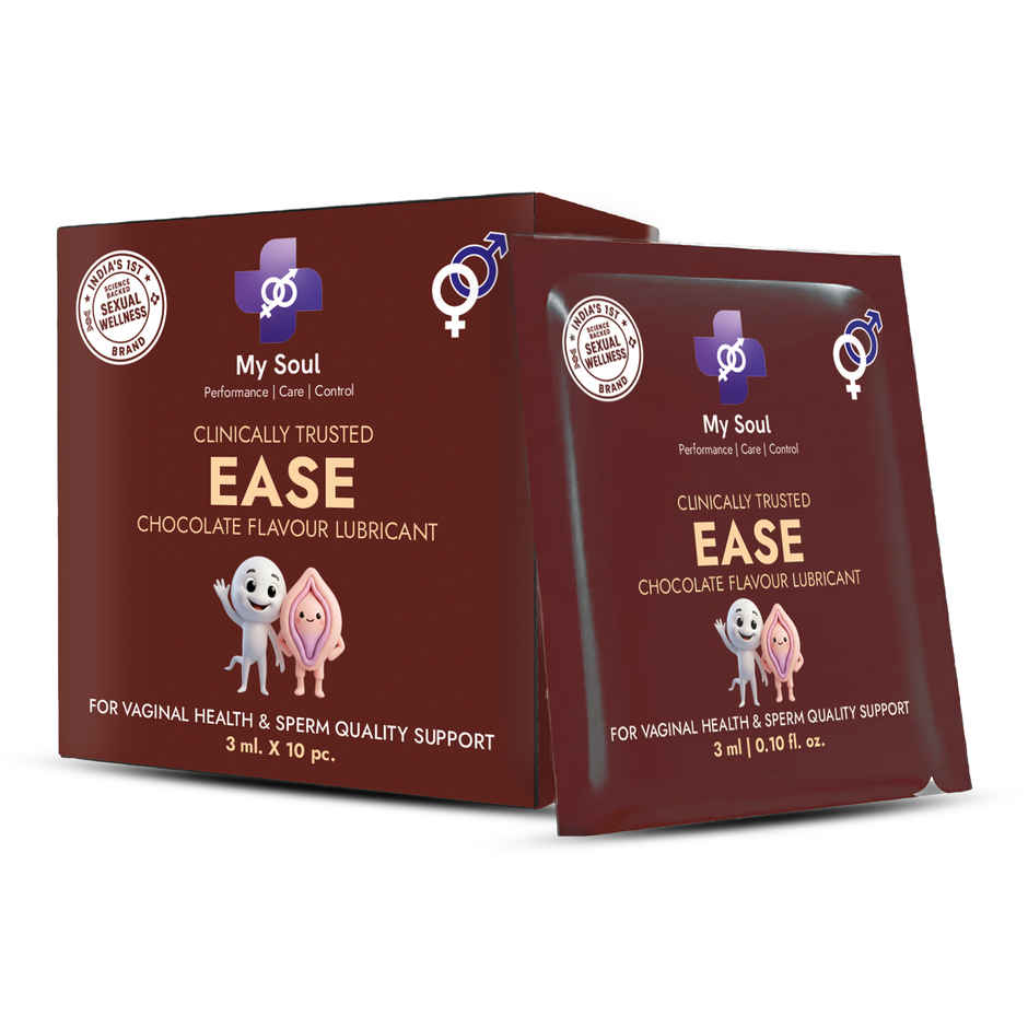 My Soul Chocolate Flavour Medicated Edible Lubricant Gel 10 Sachets
