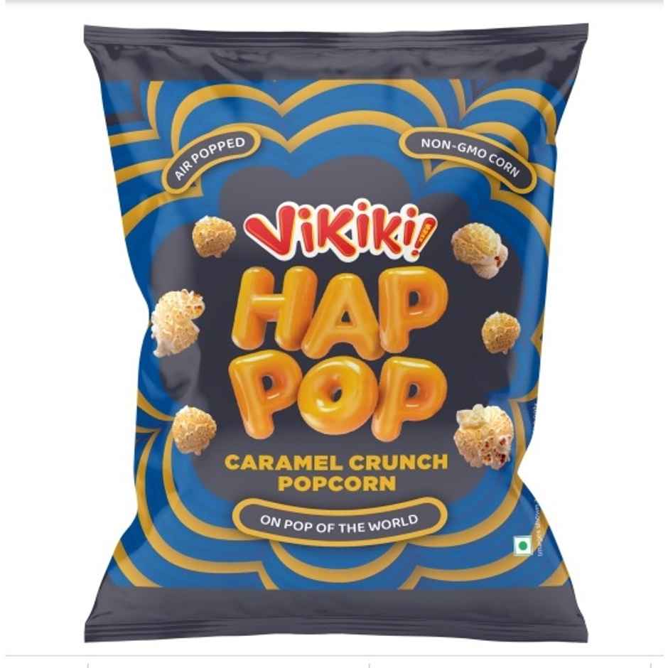 Vikiki Snak HapPop Ready to Eat Popcorn | Caramel Crunch