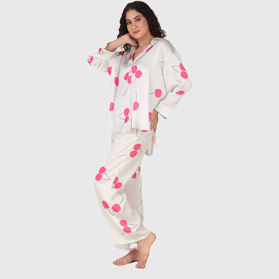 Masha Women's Cherry Pink Oversized Pajamas | Set | L