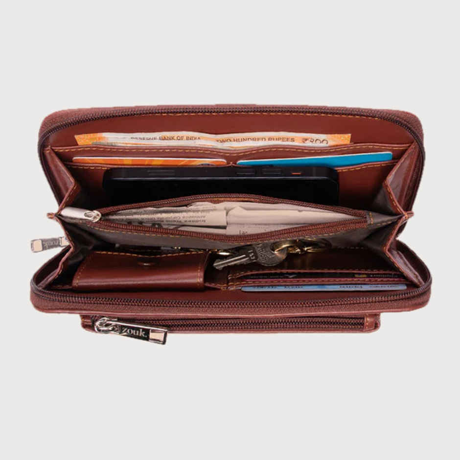 Zouk Women's Vegan Leather Wallets | Multicolour - One Size