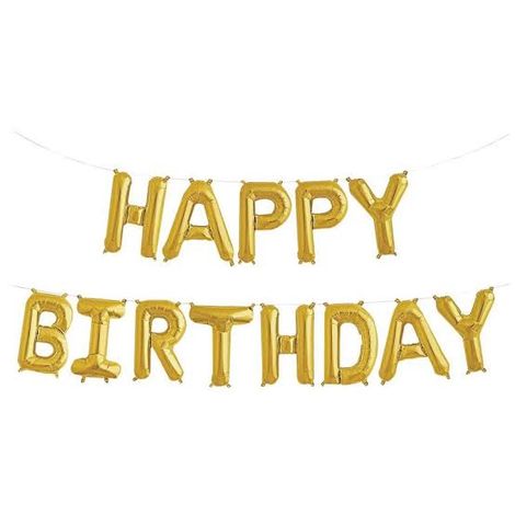 Happy Birthday Foil Balloon Assorted Colour, Pack of 13 Letters Balloons