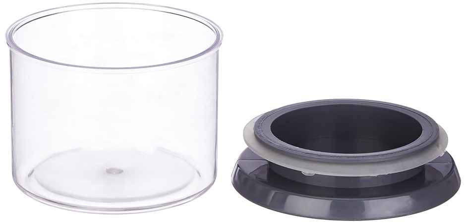 YouBee 500 ml Multipurpose Plastic Storage Jar and Kitchen Storage Container | Set of 12 | Grey