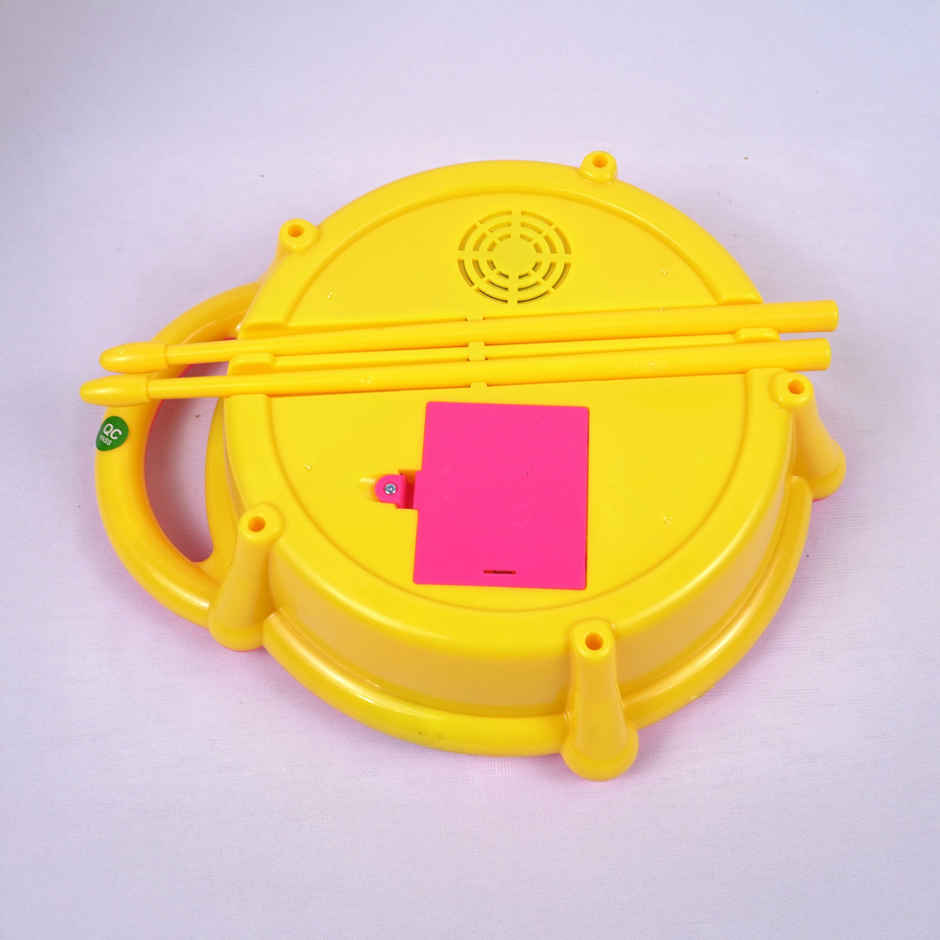 Toyshine Flash Drum With 3D Lights For (2-4) Year Kids Boy Girl