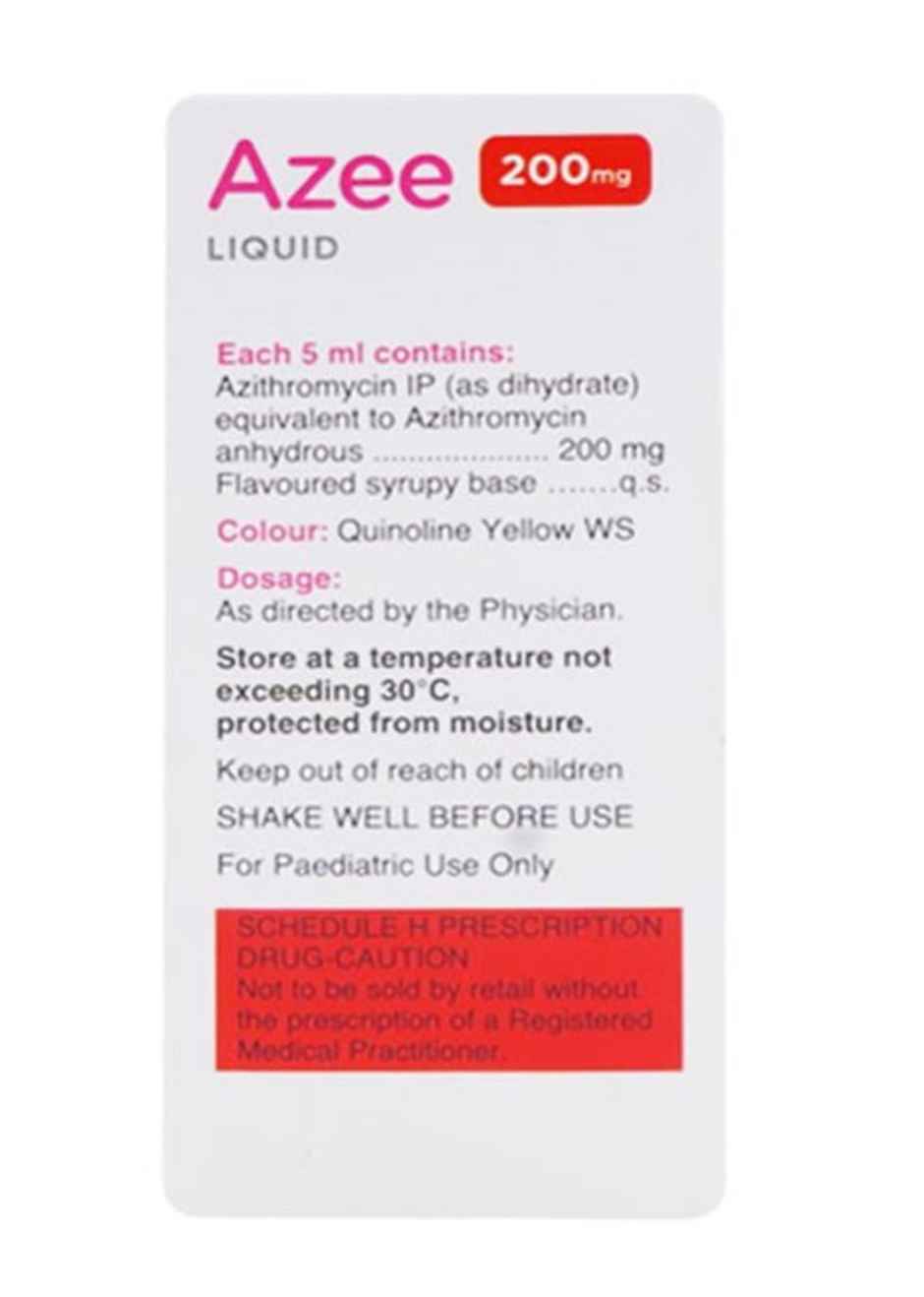 Azee 200mg Peppermint & Orange Flavour Oral Suspension