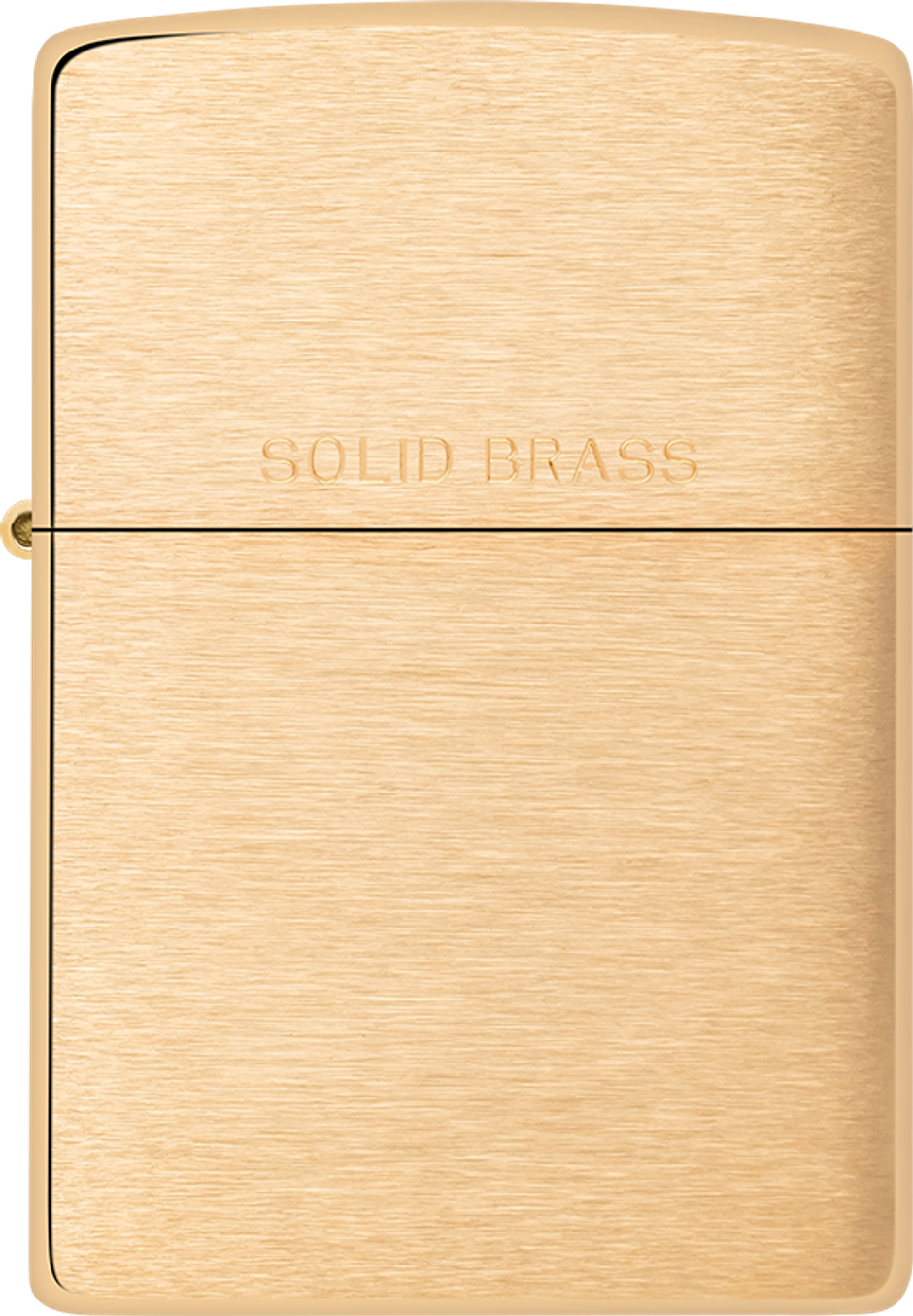 Zippo Classic Brushed Solid Brass Windproof Pocket Lighter