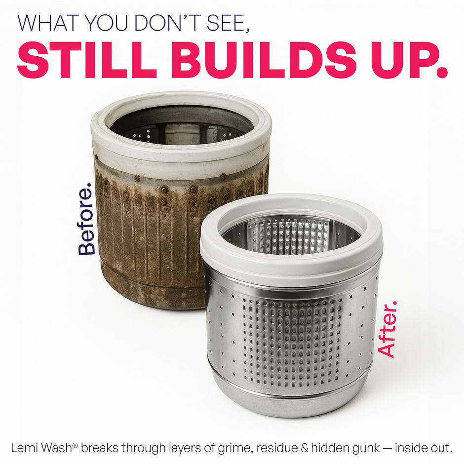 Lemiwash Washing Machine Cleaner 10 Tablets | Eliminates Odor | For Front And Top Loading