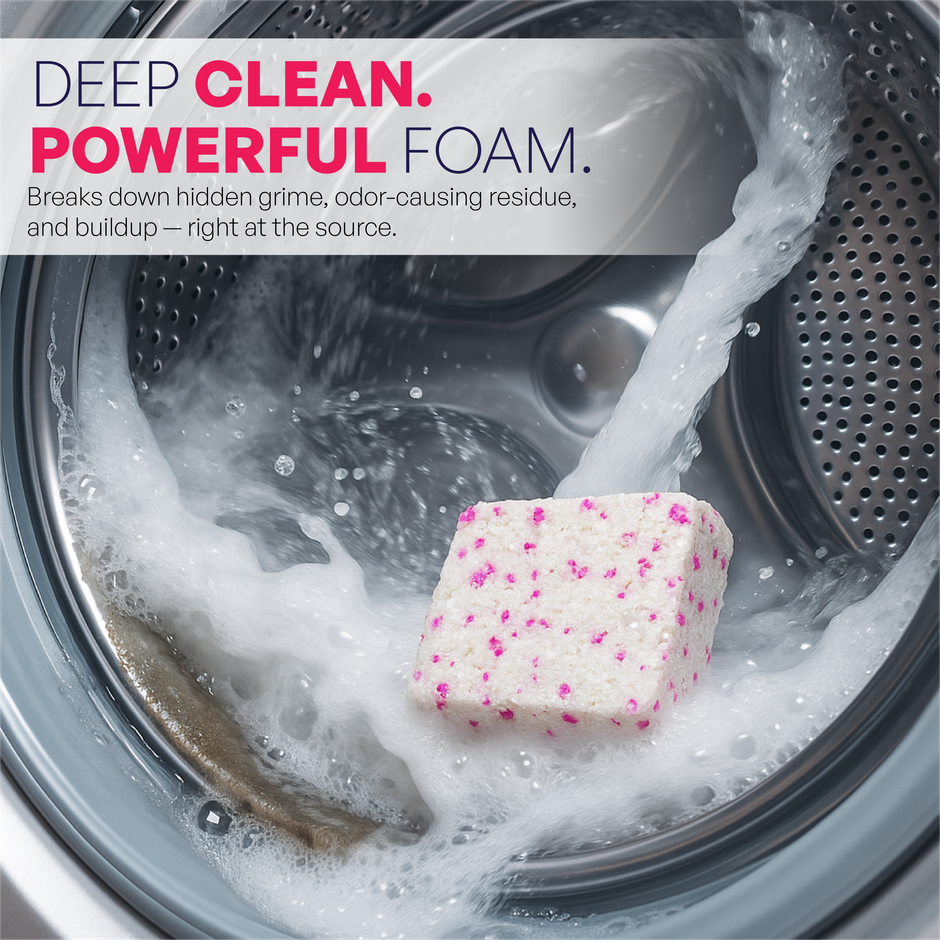 Lemiwash Washing Machine Cleaner 10 Tablets | Eliminates Odor | For Front And Top Loading