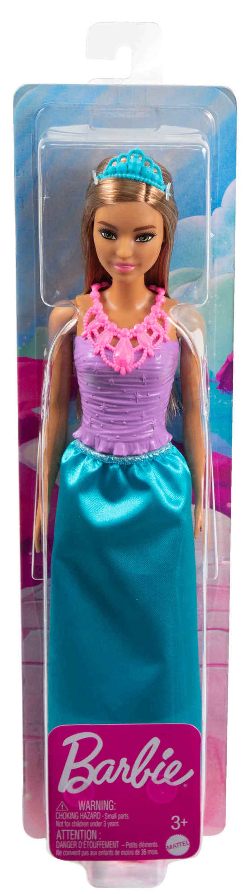 Barbie Dreamtopia Princess Doll Brunette Blue Skirt and Tiara