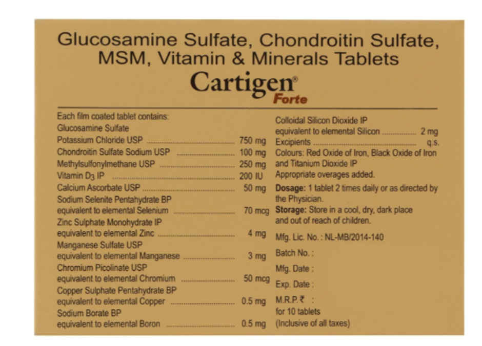 Cartigen Forte + Tablet