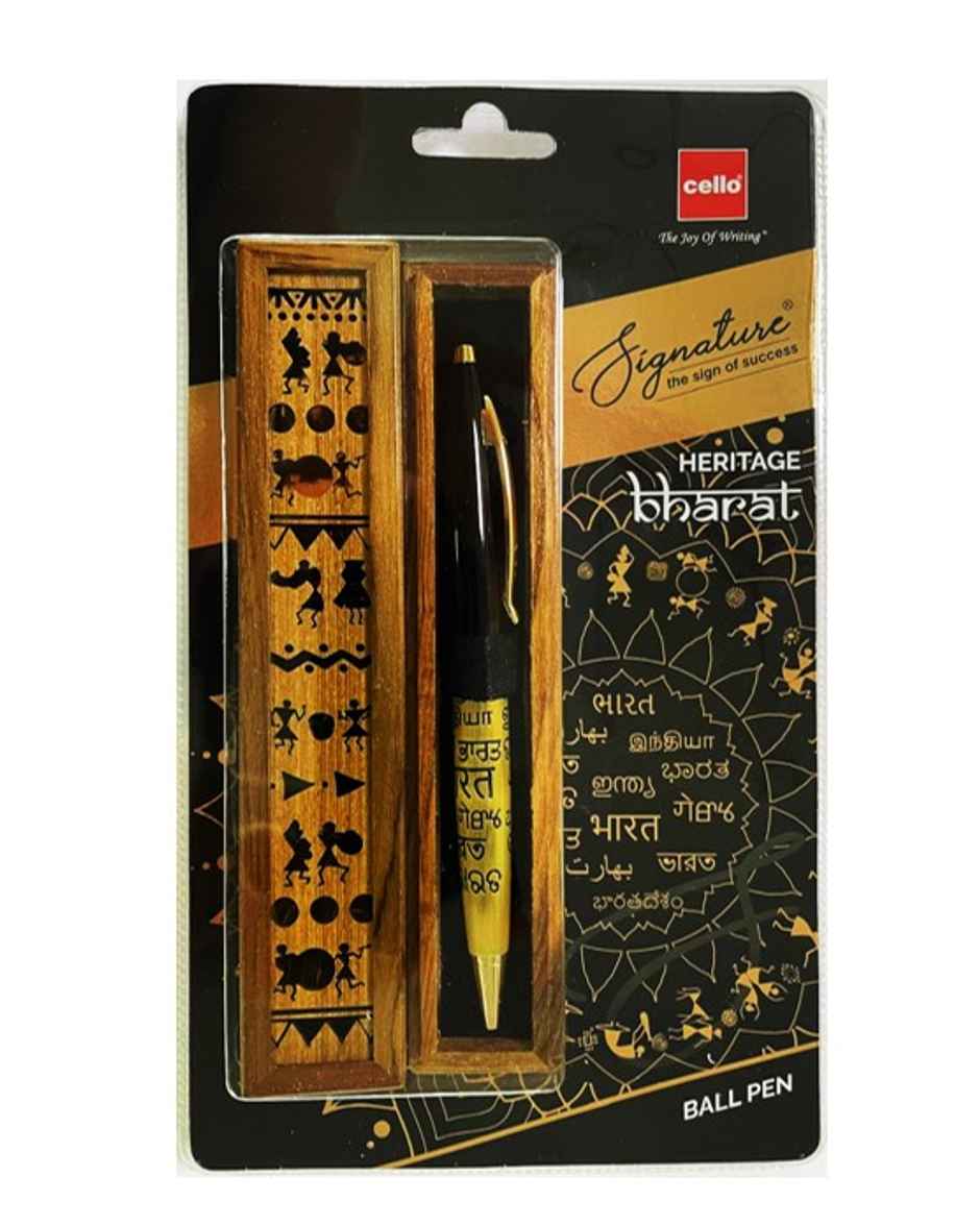 Cello Bharat Heritage Blue Ball Pen (Pack Of 1)