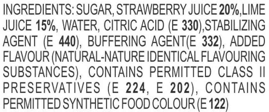 Manama Strawberry Flavoured Mojito Syrup