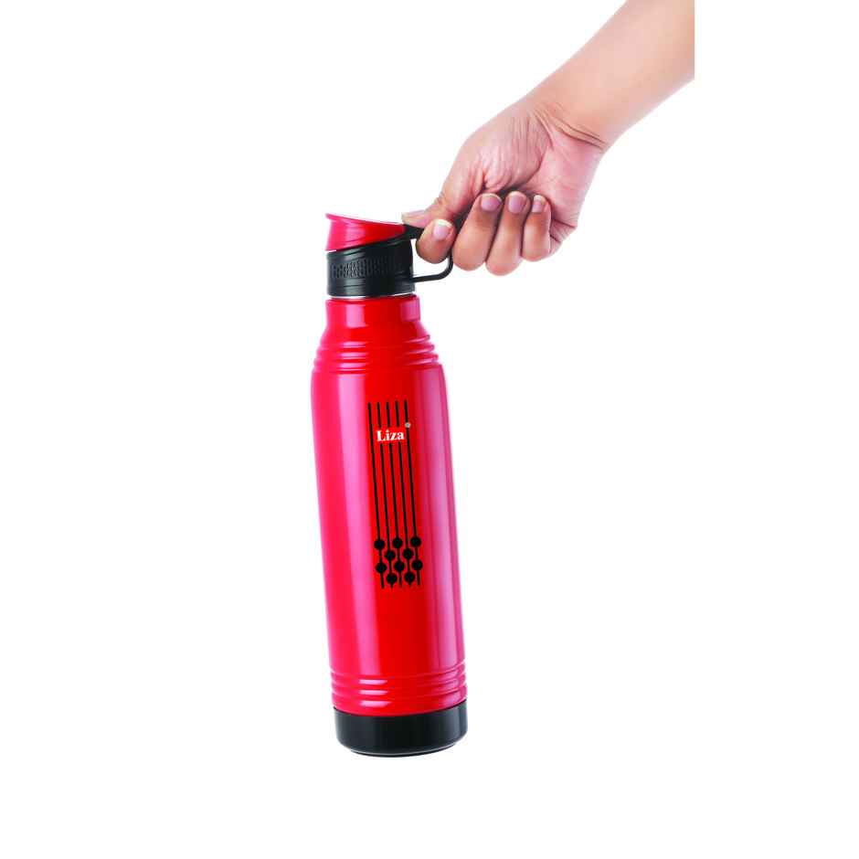 Liza Industries Steel Smart Inner Steel Insulated Bottle | 600 ml | Colour May Vary