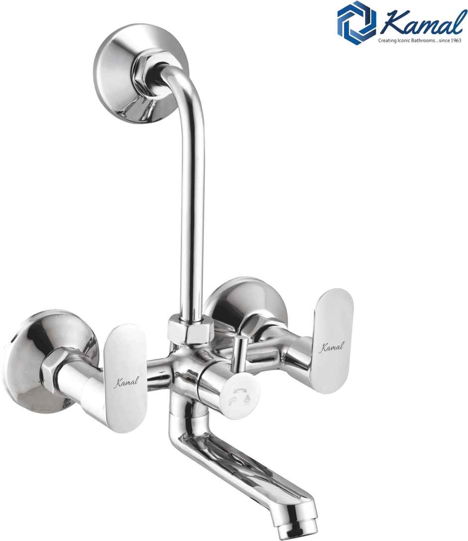 Kamal Wall Mixer Opal Eco | Fully Brass | With For Overhead Shower Connection And 165 mm Long Ben