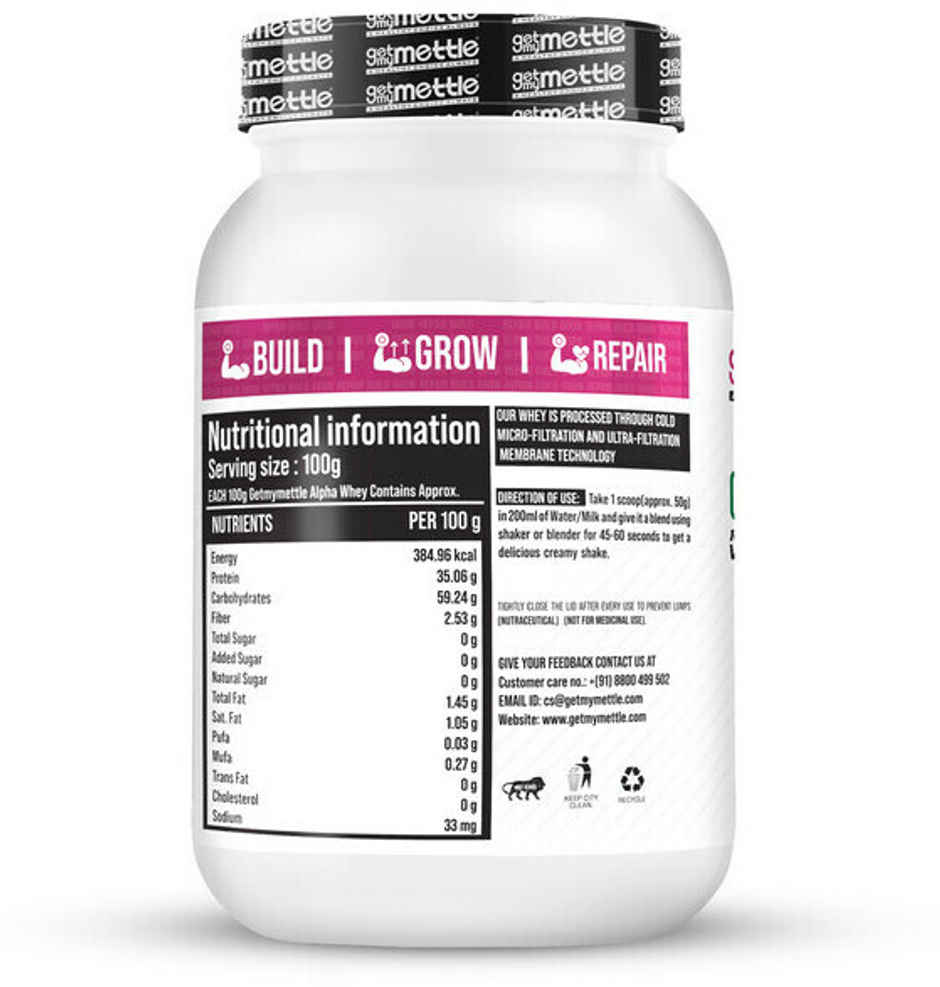 Getmymettle Alpha Whey Protein (Vanilla Desire)