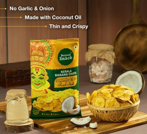 Beyond Snack Kerala Banana Chips - with Coconut Oil & Rock Salt