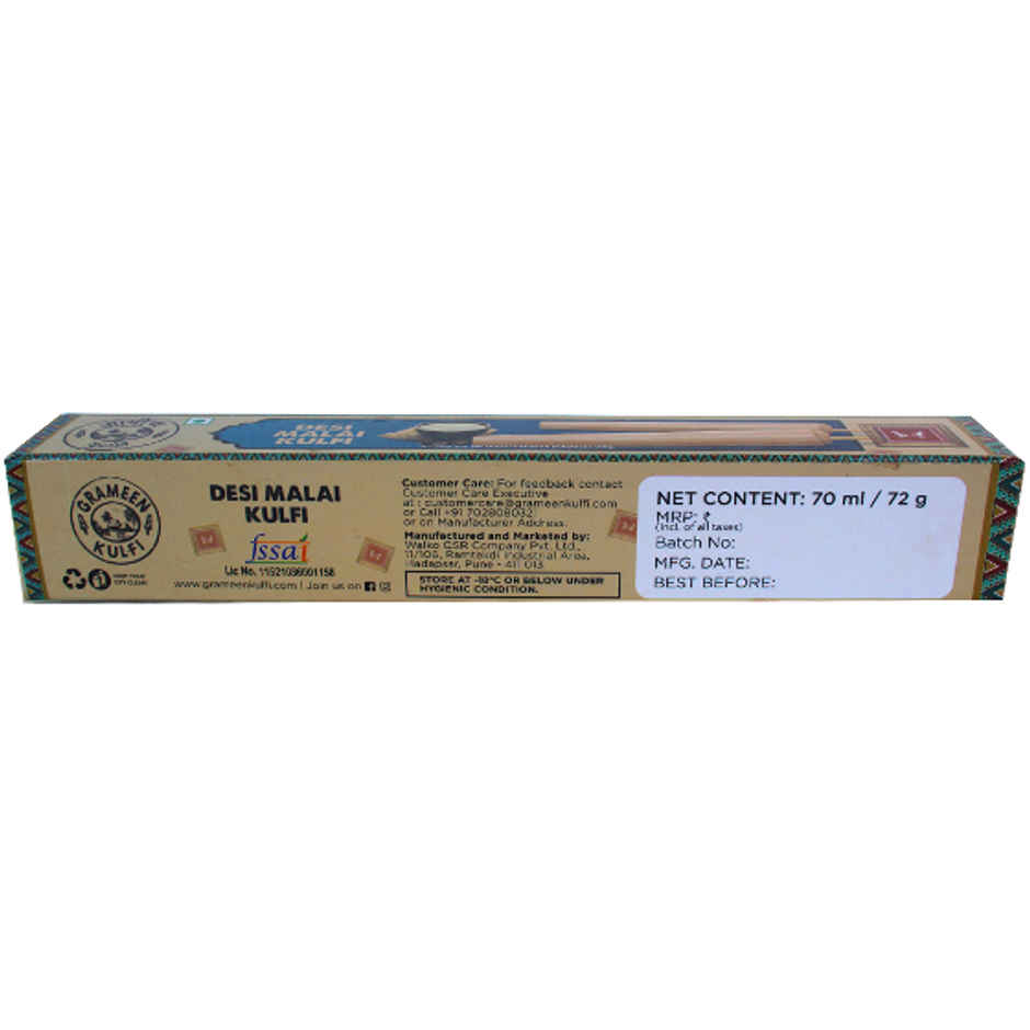 Grameen Desi Malai Kulfi Ice Cream Stick Combo