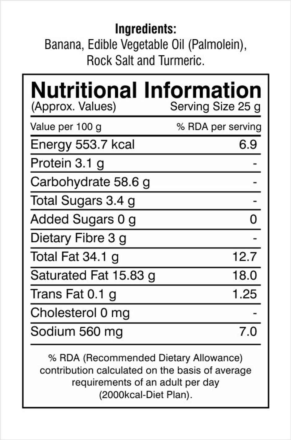 Modern Kitchens Banana Chips Salted Combo