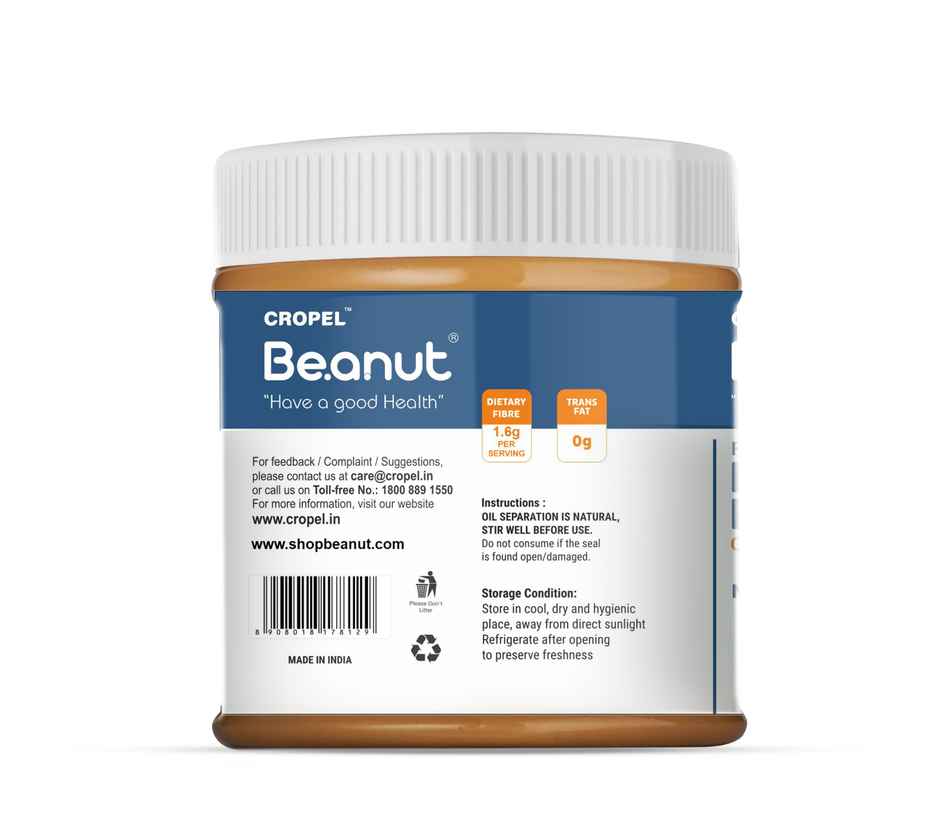 Be.anut Regular Peanut Butter Crunchy